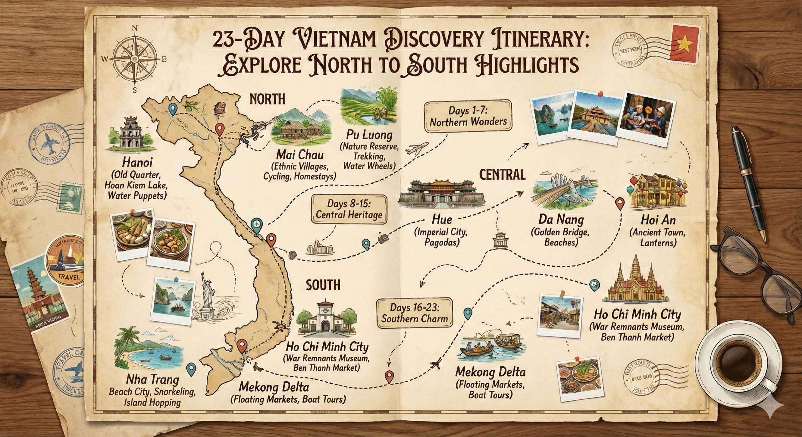 23-Day Vietnam travel Discovery Itinerary 23-Day Vietnam travel Discovery Itinerary